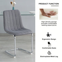Stylish Velvet Dining Chairs Set of 4 with Back Support Metal Legs for Kitchen Office Bedroom