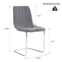 Stylish Velvet Dining Chairs Set of 4 with Back Support Metal Legs for Kitchen Office Bedroom