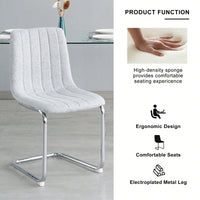 Stylish Velvet Dining Chairs Set of 4 with Back Support Metal Legs for Kitchen Office Bedroom