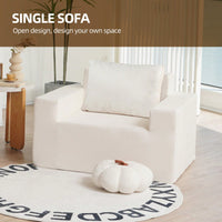 High-Density Foam Bean Bag Sofa with Pillow for Living Room Bedroom and Gaming Room