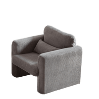 33" Corduroy Fabric Single Sofa, Modern Lounge Chairs Single Sofa With Support Pillow, For Apartment, Office, Living Room & Bedroom