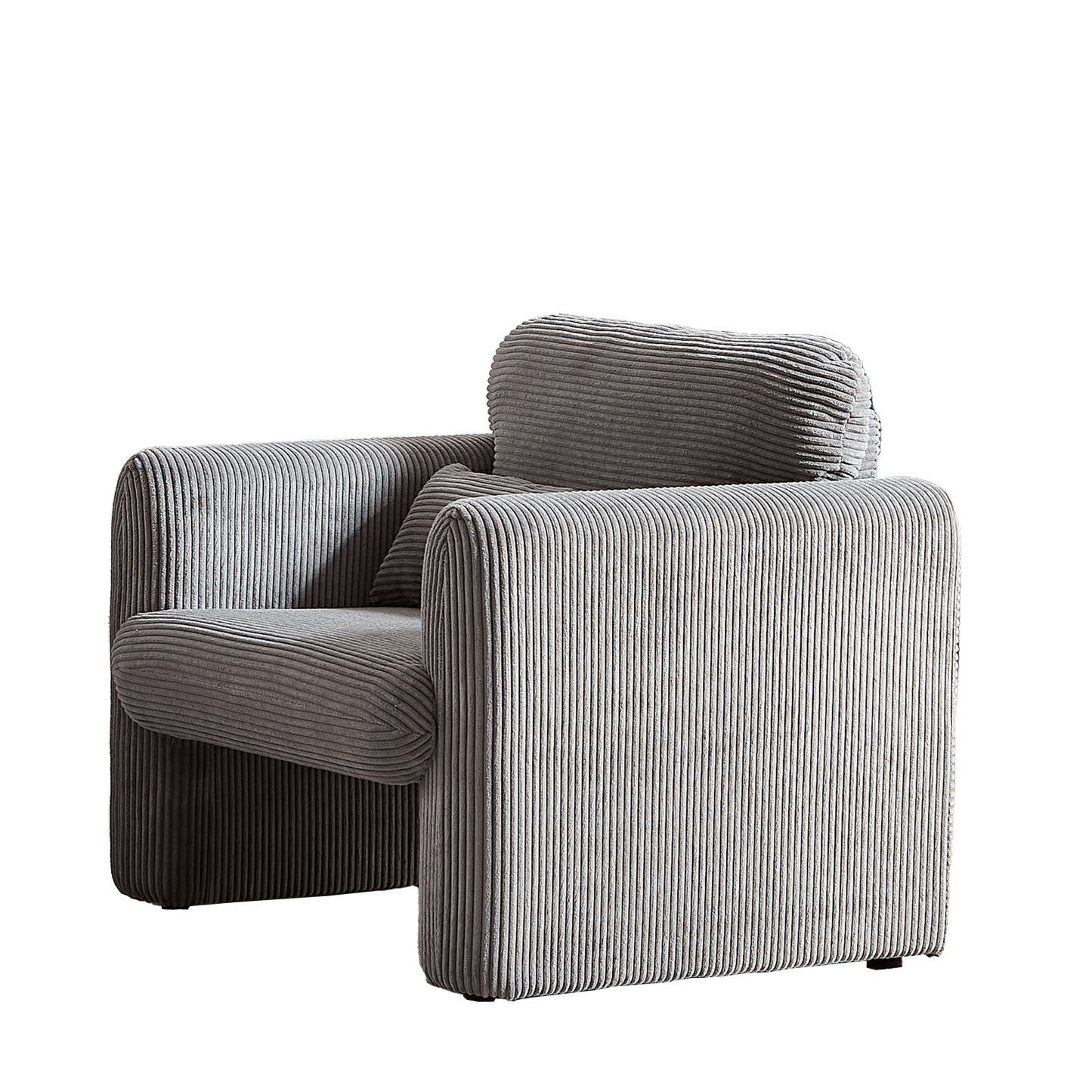 33" Corduroy Fabric Single Sofa, Modern Lounge Chairs Single Sofa With Support Pillow, For Apartment, Office, Living Room & Bedroom