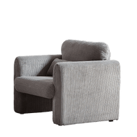 33" Corduroy Fabric Single Sofa, Modern Lounge Chairs Single Sofa With Support Pillow, For Apartment, Office, Living Room & Bedroom