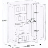 Freestanding Floor Storage Cabinet