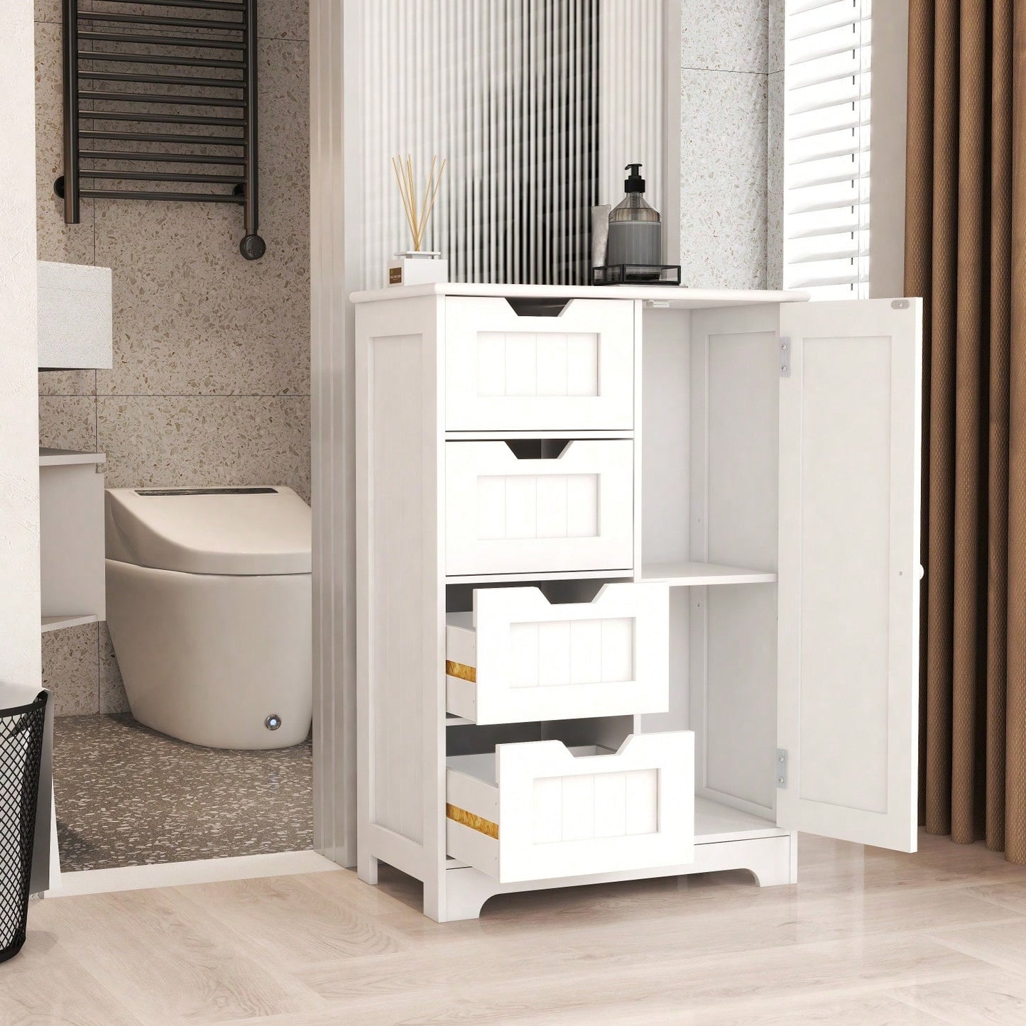 Freestanding Floor Storage Cabinet