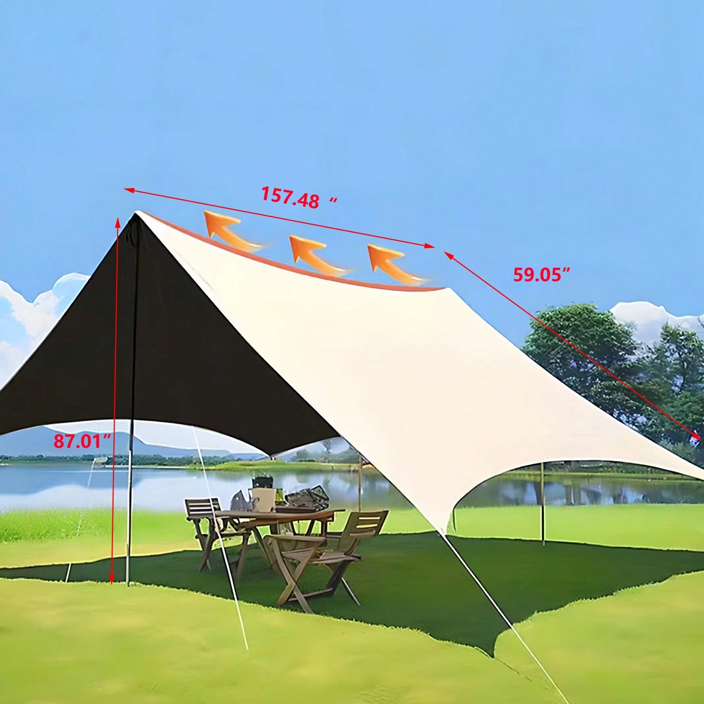 UV Protection Portable Beach Tent Instant Shade Canopy for Camping Picnics and Outdoor Events