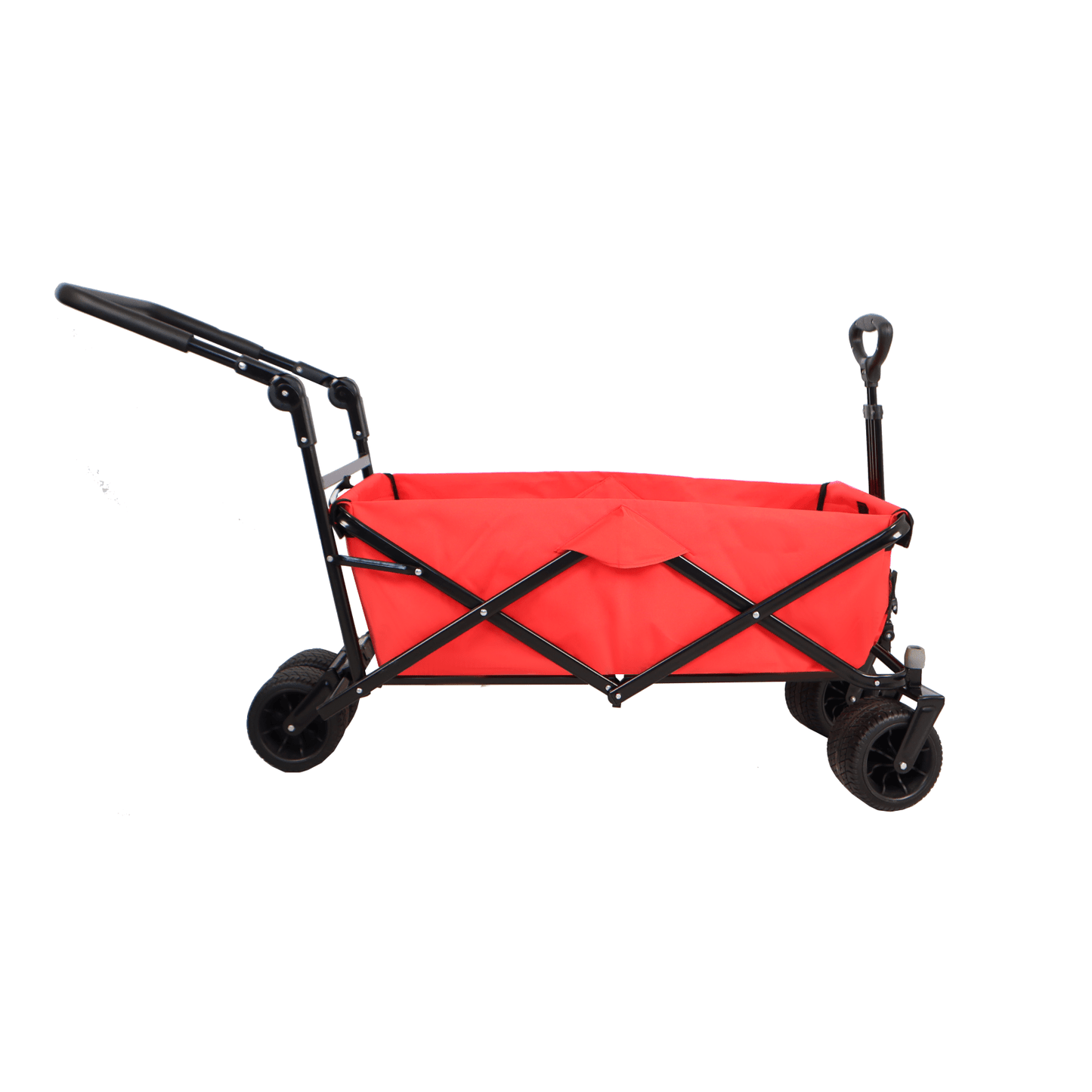 All-Terrain Heavy Duty Folding Wagon Cart with Cover 230Lbs Capacity for Camping Beach Groceries and Outdoor Use