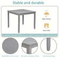 Stylish Square Dining Table For Small Spaces, Only The Table