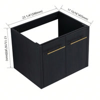 24 Inch Wall-Mounted Bathroom Vanity (Only The Cabinet Body, No Top Sink)