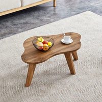 Modern Minimalist Coffee Table, Solid Wood Legs, Cloud Shape To Give You A New Experience