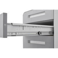 Mobile Rolling File Cabinet with Lock 3 Drawer Under Desk Storage for Legal Letter A4 Files Anti-Tilt Design