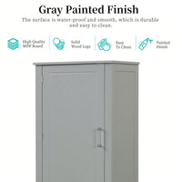 Freestanding Tall Bathroom Storage Cabinet with Adjustable Shelves and Drawers Anti-Tip Device Easy Assembly