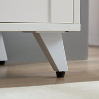 Modern Buffet Sideboard With 3 Doors & Adjustable Shelves - Spacious Storage Cabinet For Dining Room, Living Room - Ivory White