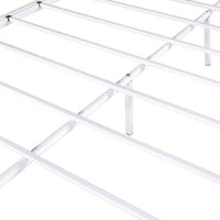 Heavy Duty Twin Over Full Bunk Bed Metal Frame with Guardrails and Storage Easy Assembly No Box Spring Needed