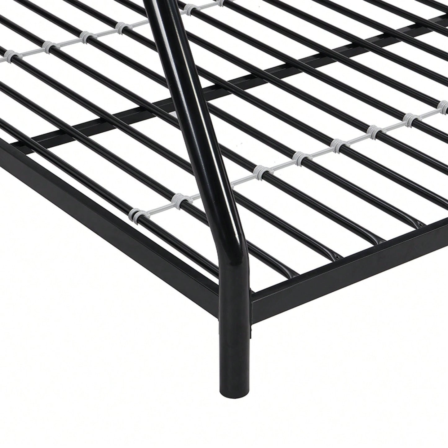 Metal Bunk Bed In Black