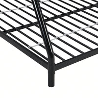 Metal Bunk Bed In Black