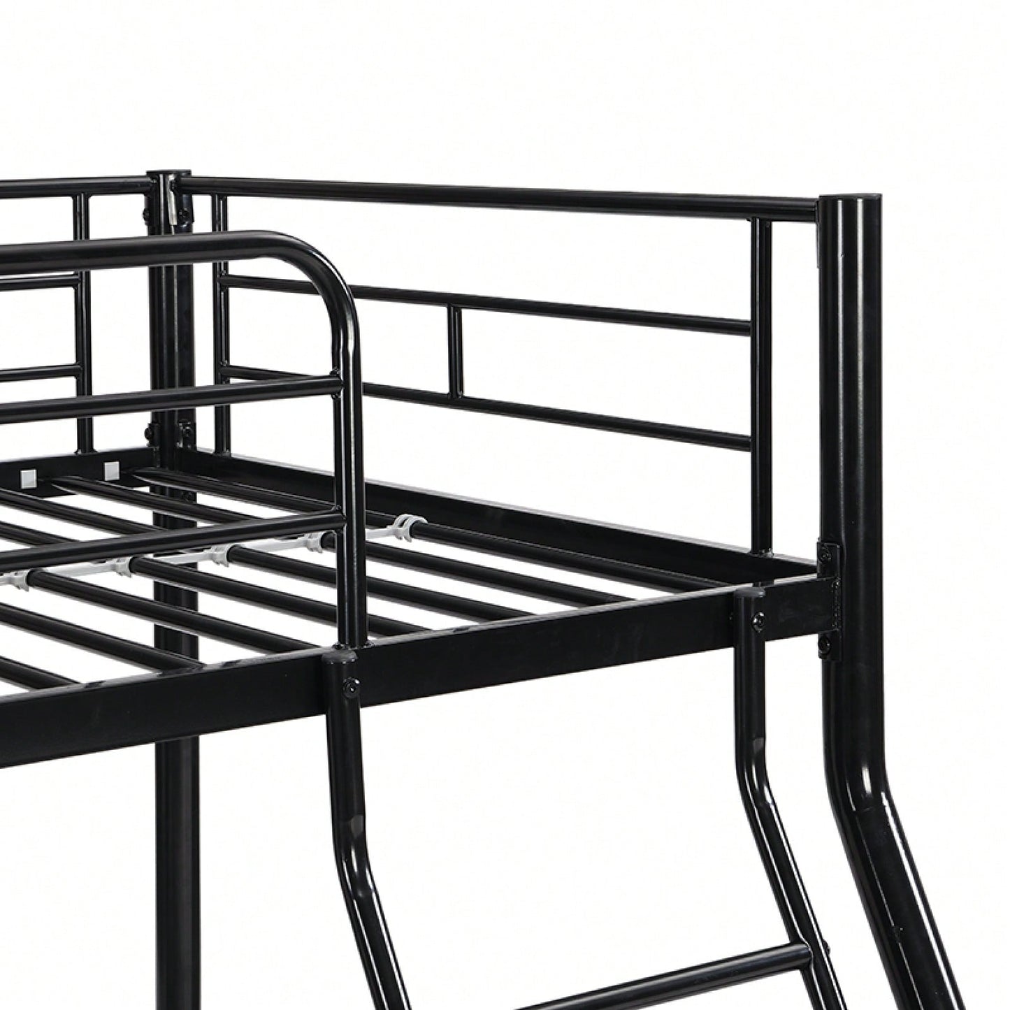 Metal Bunk Bed In Black