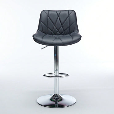 Adjustable Swivel Bar Stools Set of 2 with Back Support Ergonomic Design for Kitchen Island Pub 25-33 Inch Seat Height