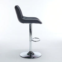 Adjustable Swivel Bar Stools Set of 2 with Back Support Ergonomic Design for Kitchen Island Pub 25-33 Inch Seat Height