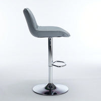 Adjustable Swivel Bar Stools Set of 2 with Back Support Ergonomic Design for Kitchen Island Pub 25-33 Inch Seat Height