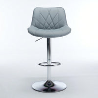 Adjustable Swivel Bar Stools Set of 2 with Back Support Ergonomic Design for Kitchen Island Pub 25-33 Inch Seat Height