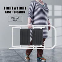 Sturdy 2 Step Ladder with Anti-Slip Pedal 330lbs Capacity Space Saving Design for Home Kitchen Office