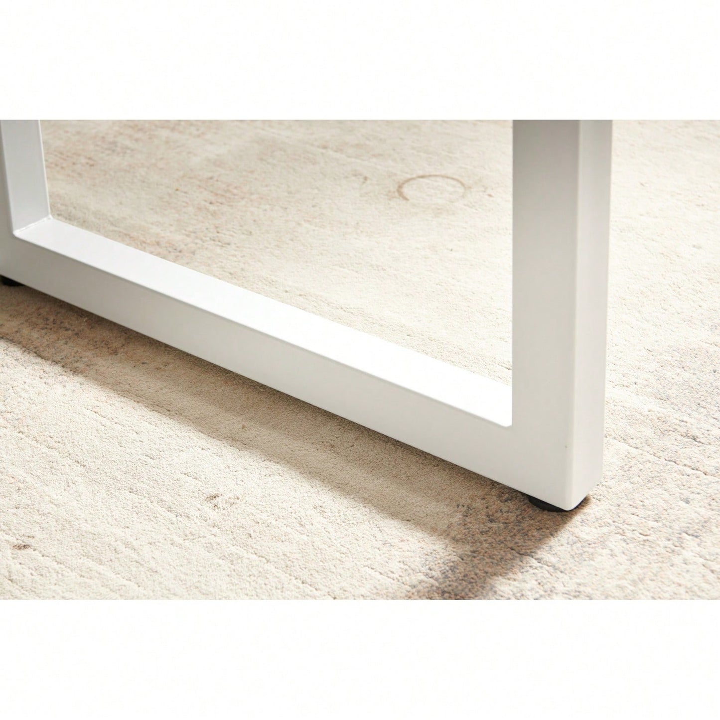 Modern Space Saving Kitchen Table For Living Room, Extendable Dining Table With Metal Leg