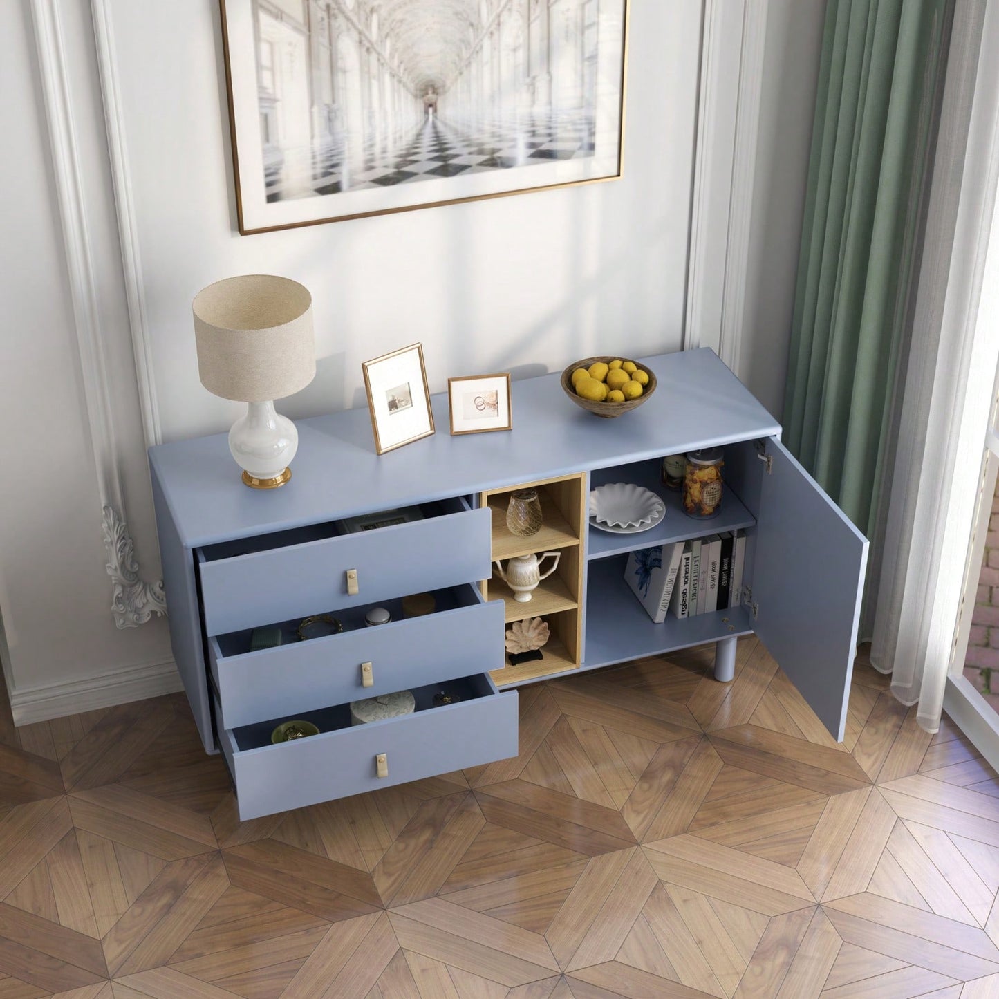 Multi-Functional Storage Cabinet, Chest Of Drawers, Wooden Storage Cabinet