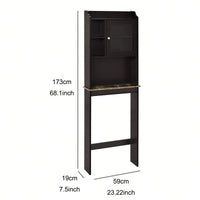 Over The Toilet Space Saver Organization Wood Storage Cabinet For Home, Bathroom