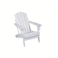 Folding Adirondack Chair, Stackable Arm Rest Ergonomic HDPE All-Weather Adirondack Chair