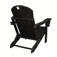 Folding Adirondack Chair, Stackable Arm Rest Ergonomic HDPE All-Weather Adirondack Chair