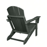 Folding Adirondack Chair, Stackable Arm Rest Ergonomic HDPE All-Weather Adirondack Chair