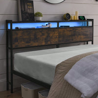 Durable Iron Bed Frame With Lamp And USB Charging Port - Sturdy Metal Bed Frame For Twin, Full, Queen & King Size Beds