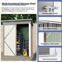 5*3FT Outdoor Storage Shed ,Tool Shed With Sloping Roof And Lockable Door,Metal Shed For Backyard Garden Patio Lawn