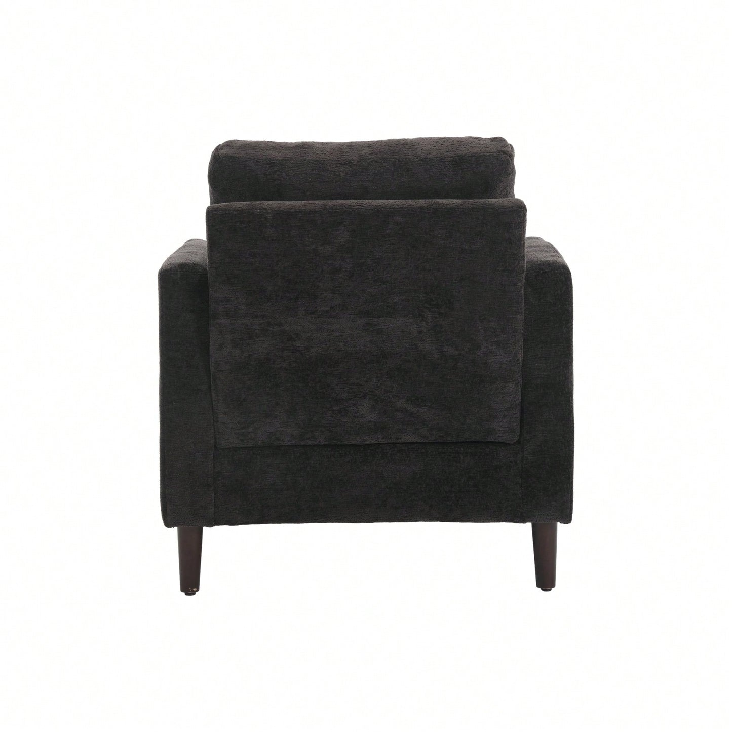 Mid Century Modern Tufted Accent Armchair Solid Wood Frame Lounge Chair for Living Room and Bedroom