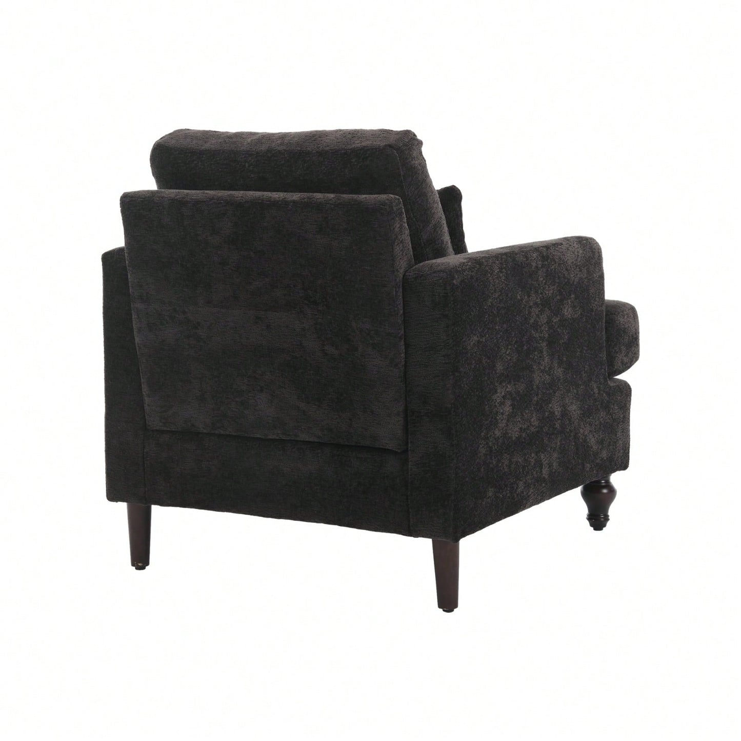 Mid Century Modern Tufted Accent Armchair Solid Wood Frame Lounge Chair for Living Room and Bedroom