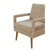 Mid-Century Armchair , Accent Chair With Chenille Armrest & Soft Cushion For Living Room, Bedroom, Home Office, Study