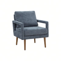 Mid-Century Armchair , Accent Chair With Chenille Armrest & Soft Cushion For Living Room, Bedroom, Home Office, Study
