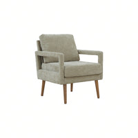 Mid-Century Armchair , Accent Chair With Chenille Armrest & Soft Cushion For Living Room, Bedroom, Home Office, Study