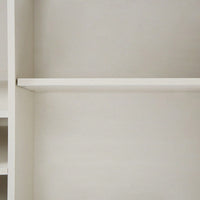 Rustic Faux Rattan Barn Door Wine Cabinet with Removable Shelves and Glass Rack