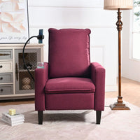 Adjustable Recliner Chair with Cup Holder and Phone Holder for Living Room and Bedroom