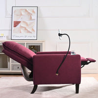 Adjustable Recliner Chair with Cup Holder and Phone Holder for Living Room and Bedroom