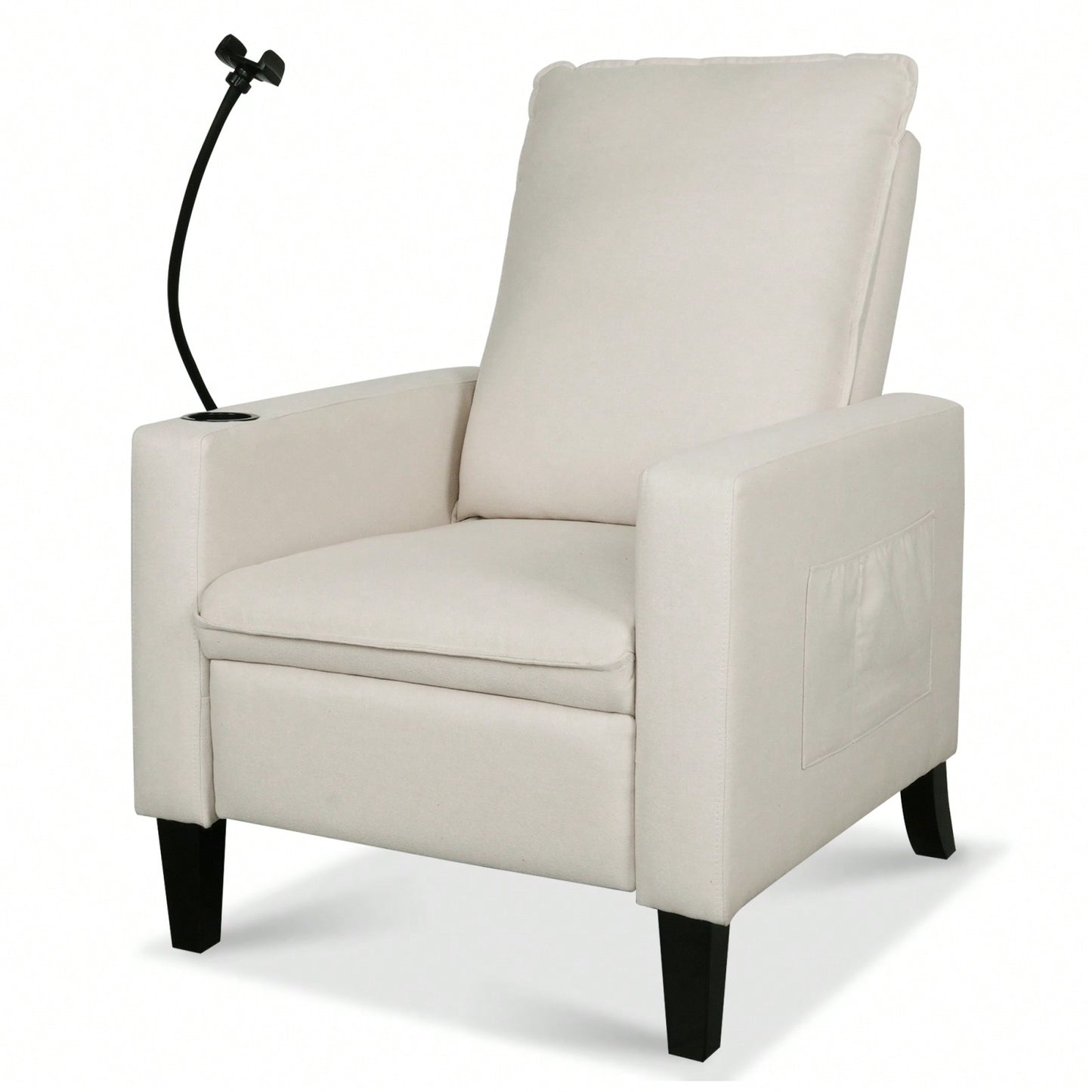 Adjustable Recliner Chair with Cup Holder and Phone Holder for Living Room and Bedroom