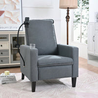 Adjustable Recliner Chair with Cup Holder and Phone Holder for Living Room and Bedroom