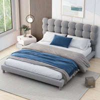 Upholstered Platform Bed With Soft Headboard, No Box Spring Needed