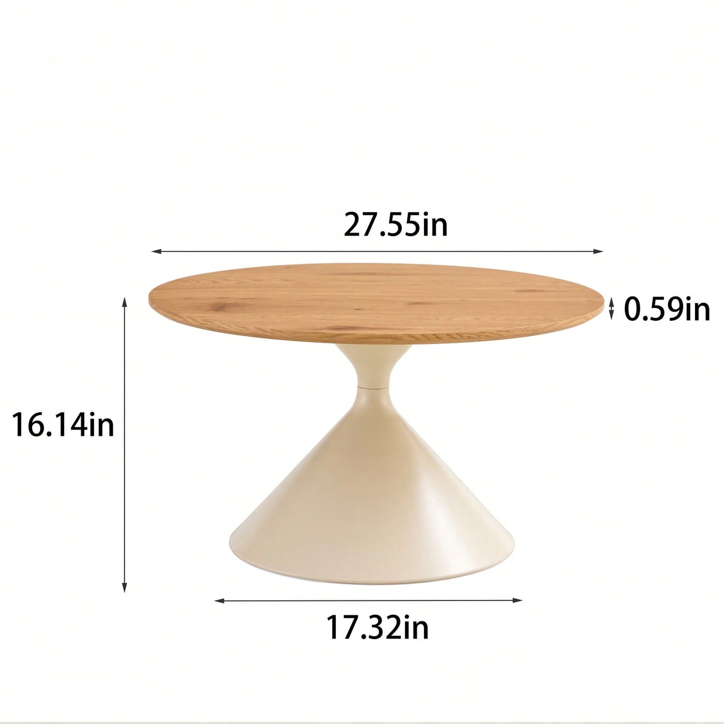 Set Of 2 Coffee Tables With A Marble-Look Top And White Steel Base