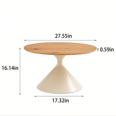 Set Of 2 Coffee Tables With A Marble-Look Top And White Steel Base