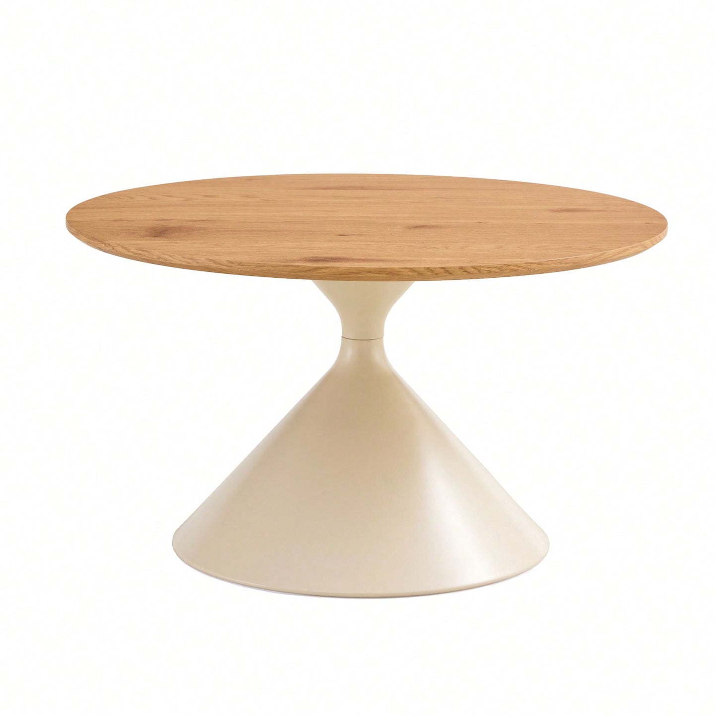 Set Of 2 Coffee Tables With A Marble-Look Top And White Steel Base