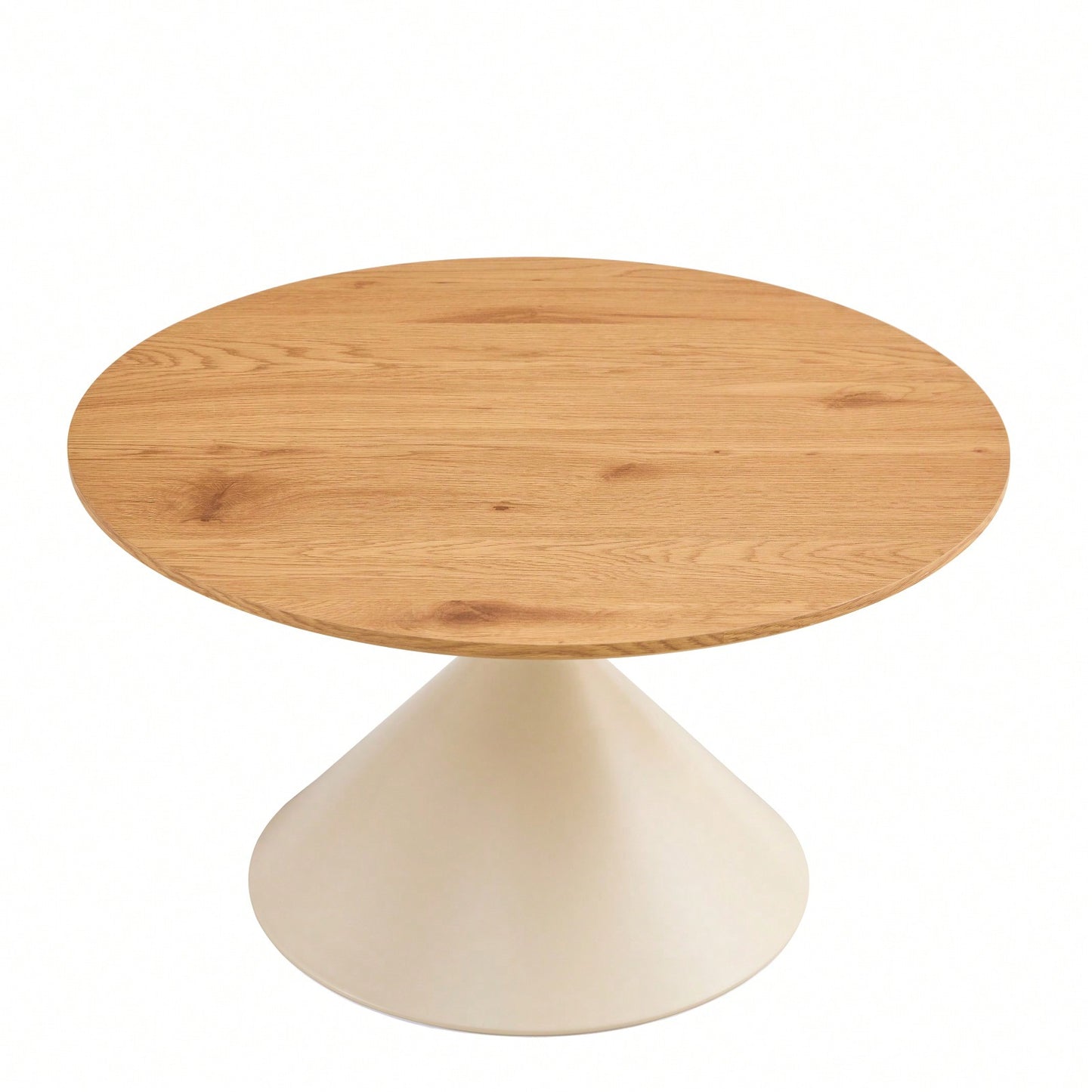 Set Of 2 Coffee Tables With A Marble-Look Top And White Steel Base