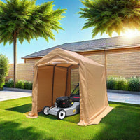 7x8ft Heavy Duty Outdoor Storage Shed Outdoor Garage For Motorcyle,Bike, Garden Tools, ATV